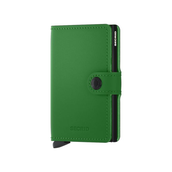 Miniwallet – portefeuille – matte bright green