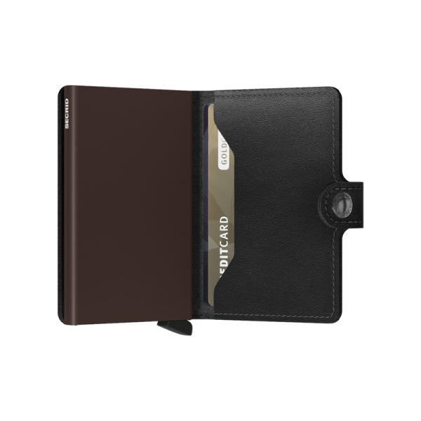 Miniwallet – portefeuille – original black/brown - Afbeelding 3
