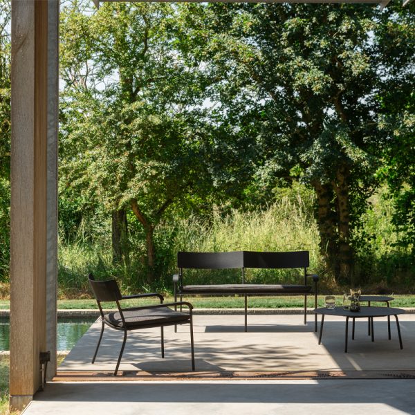 August two seater aluminium - tuinbank - Afbeelding 2