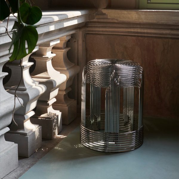 Wire stool VP11 - kruk - mirror polished steel - Afbeelding 2