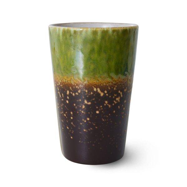 70s ceramics tea mug – theebeker – algae