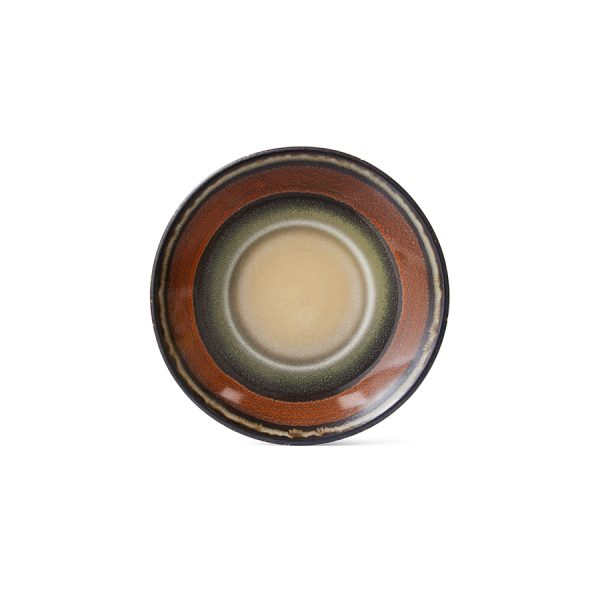 70s Ceramics saucer - onderbord - dark roast - Afbeelding 2