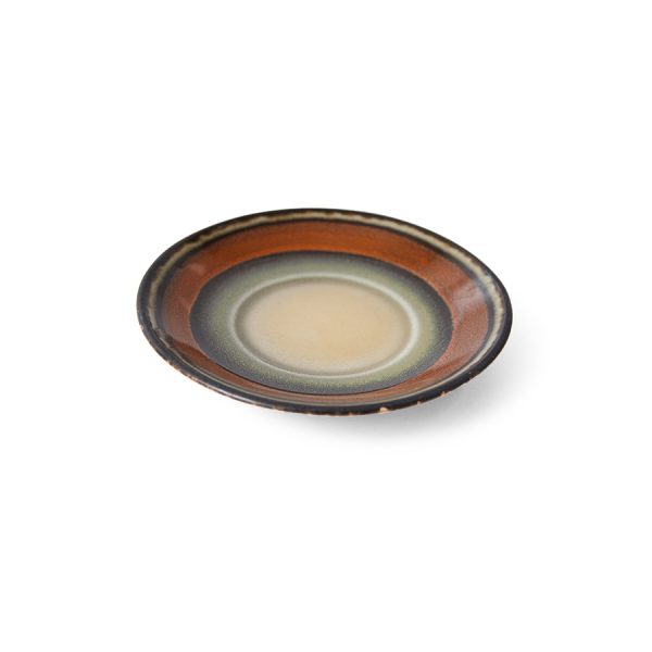 70s Ceramics saucer - onderbord - dark roast - Afbeelding 3