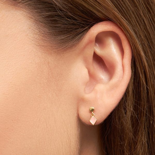 Confetti dangling – oorbel – burnt coral