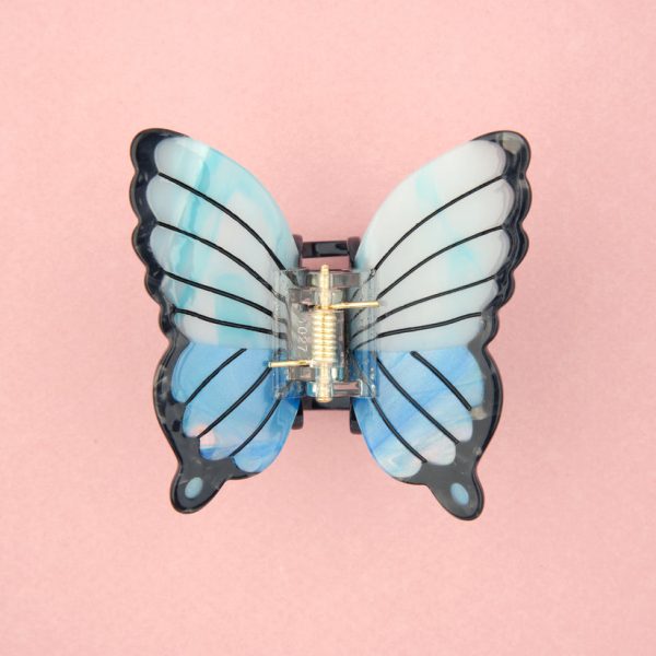 Blue butterfly - haarspeld - Afbeelding 2