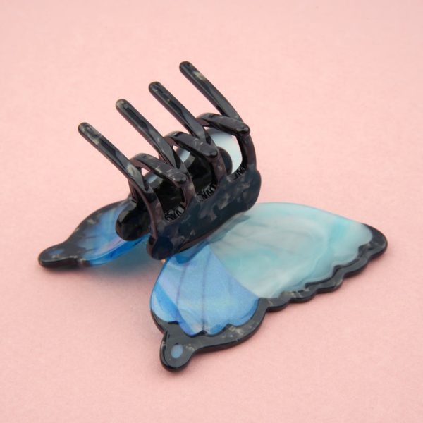 Blue butterfly - haarspeld - Afbeelding 3