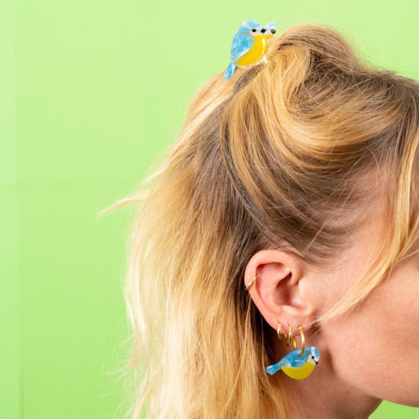 Blue titi - mini haarspeld - Afbeelding 3