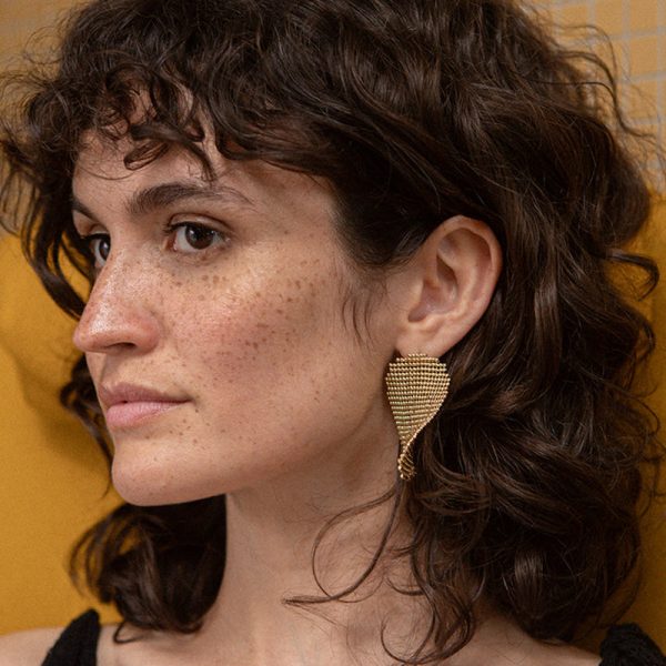Boucles d'oreilles deia maxi - oorbellen - doré - Afbeelding 2