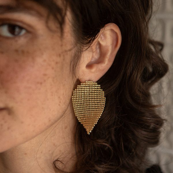 Boucles d'oreilles deia maxi - oorbellen - doré