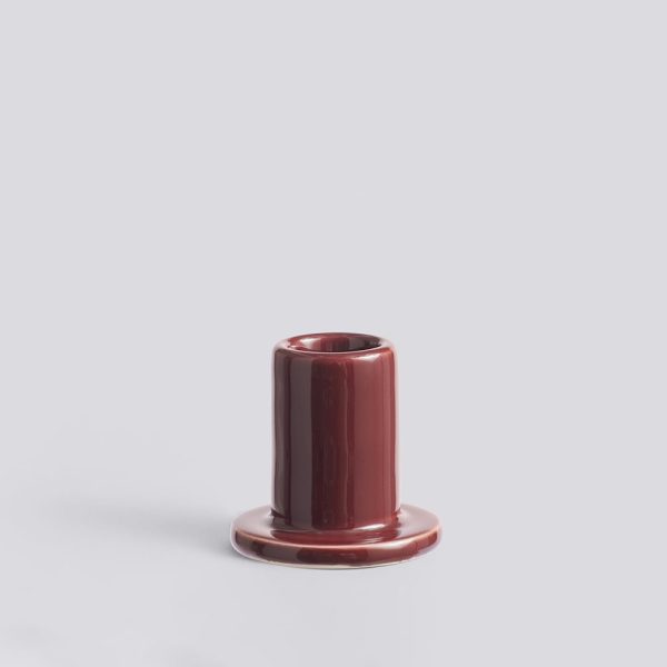 Tube candleholder s - kandelaar - brown