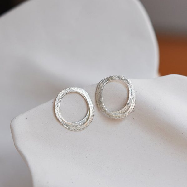 Boucles d'oreilles Geste doubles - oorbellen - argenté