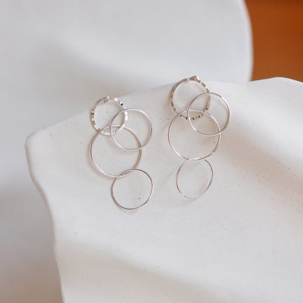 Boucles d’oreilles colisée maxi – oorbellen – argenté