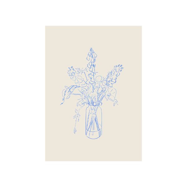 Flower study 30x40cm - poster - Afbeelding 2