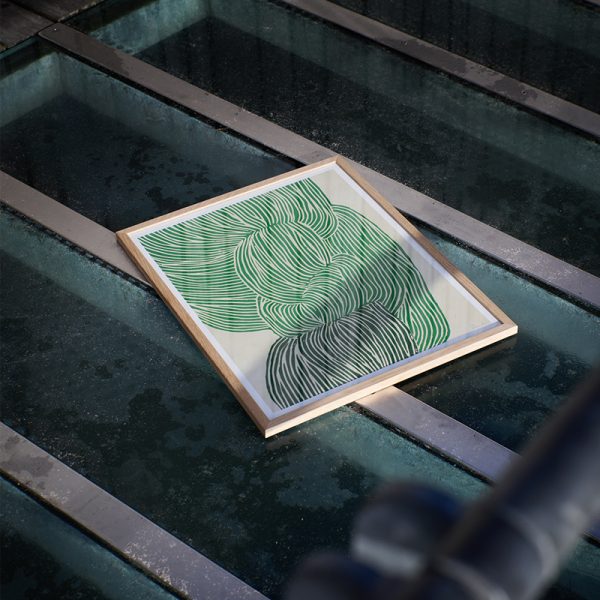 Green ocean 30x40cm - poster