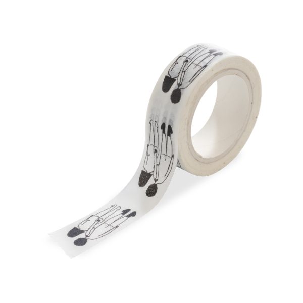 Naked couple back - washi tape
