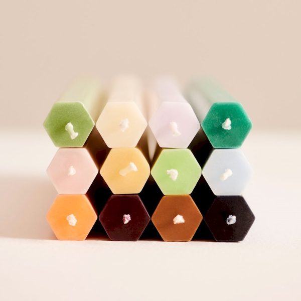 Hexagon candle - kaarsen - dark - Afbeelding 2