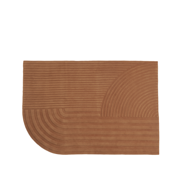 Relevo rug 170x240cm - tapijt - burnt orange