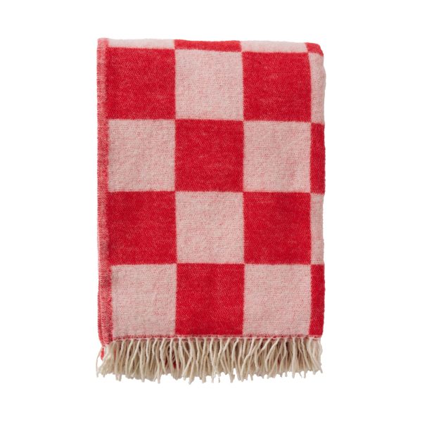 Tile - plaid - red/white