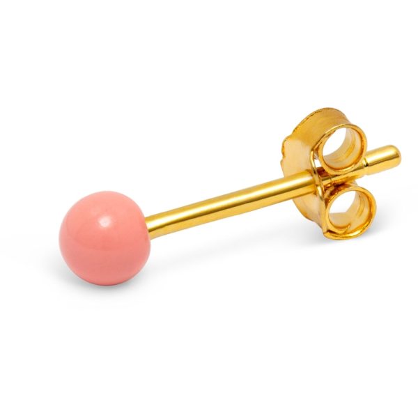Color ball - oorbel - burnt coral - Afbeelding 3