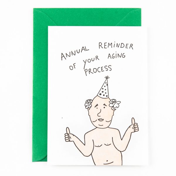 Annual reminder of your aging process - wenskaart