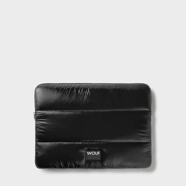 Black glossy laptop sleeve 13" & 14" - laptophoes - Afbeelding 3