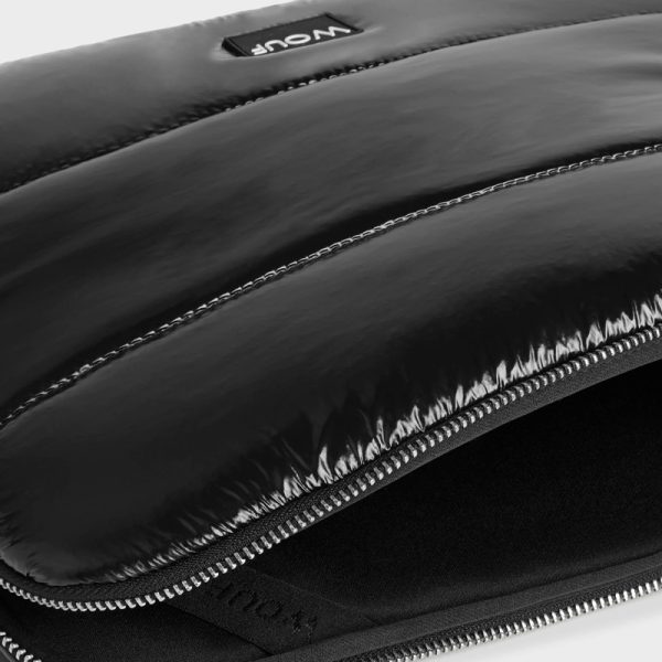 Black glossy laptop sleeve 13" & 14" - laptophoes - Afbeelding 5