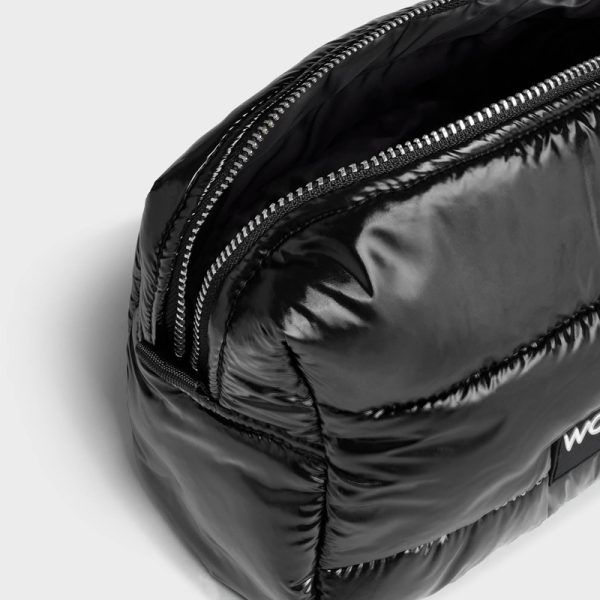 Black glossy toiletry bag - toilettas - Afbeelding 4