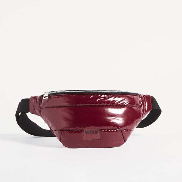 Burgundy glossy waistbag - handtas - Afbeelding 4