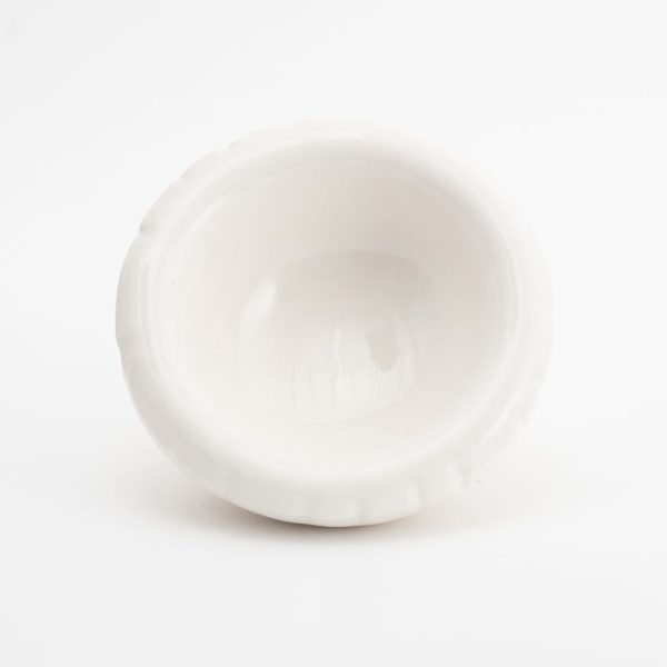 Lisa - kom - bone white gloss - Afbeelding 3