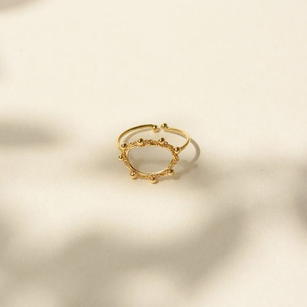 Bague arabesques cercle - ring - doré - Afbeelding 2