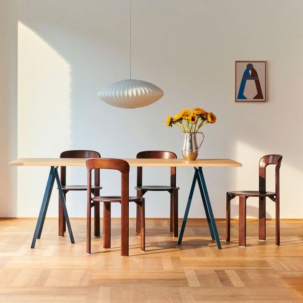 Loop stand table 250cm -  tafel - deep blue/oak - Afbeelding 2