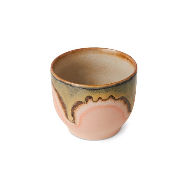 70s Ceramics café cup - beker - blossom - Afbeelding 2