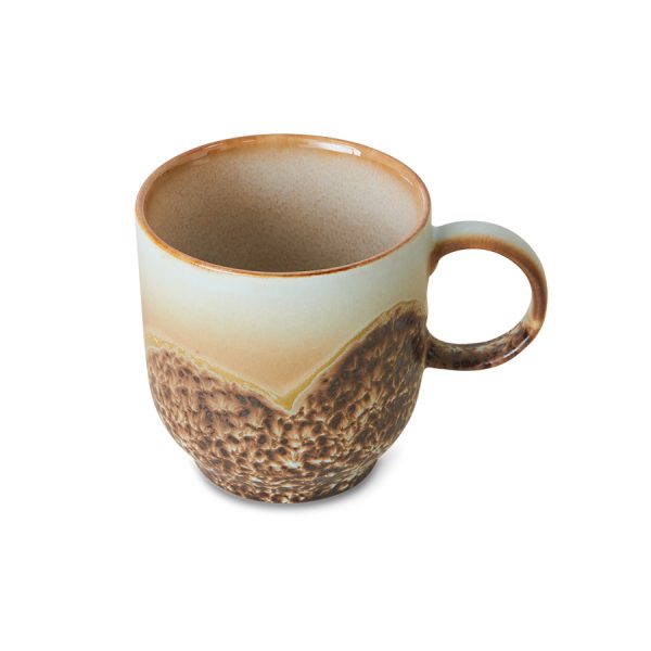 70s Ceramics café mug – koffiemok – shell - Afbeelding 2