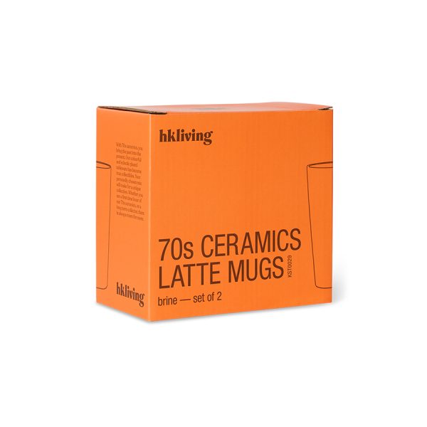 70s Ceramics latte mugs - latte mok - brine - Afbeelding 3