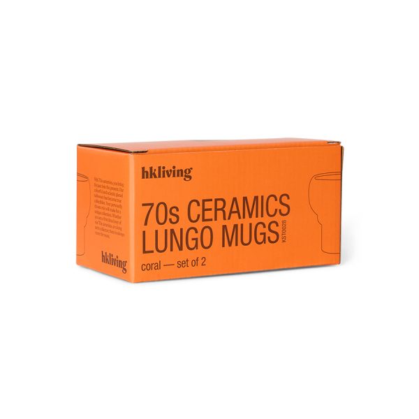 70s Ceramics lungo mugs - lungo mok - coral - Afbeelding 6