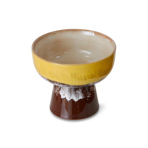 70s Ceramics tapas bowl on base - serveerschaal - creek - Afbeelding 2