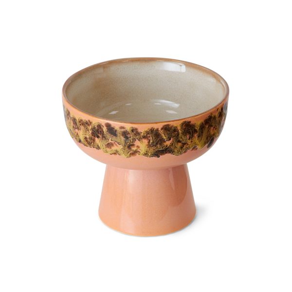70s Ceramics tapas bowl on base - serveerschaal - lush - Afbeelding 2