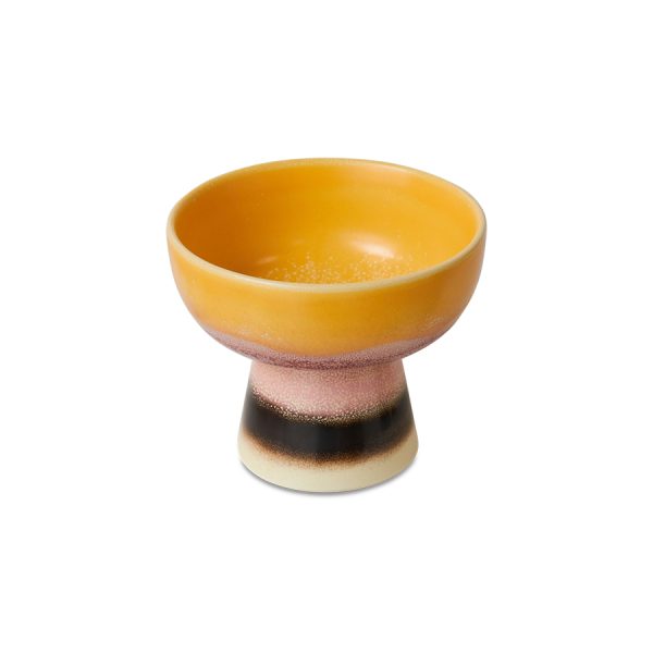 70s Ceramics tapas bowl on base – serveerschaal – sunshade - Afbeelding 2