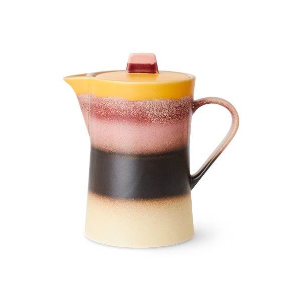 70s Ceramics tea pot - theepot - sunset - Afbeelding 2