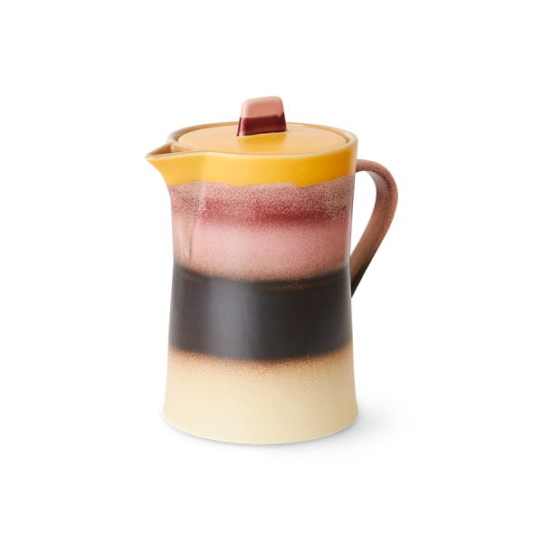 70s Ceramics tea pot - theepot - sunset - Afbeelding 3
