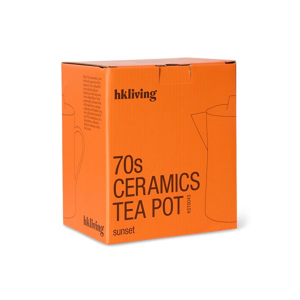 70s Ceramics tea pot - theepot - sunset - Afbeelding 4