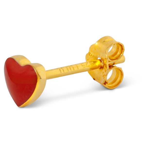 Love u - oorbel - passion red - Afbeelding 3