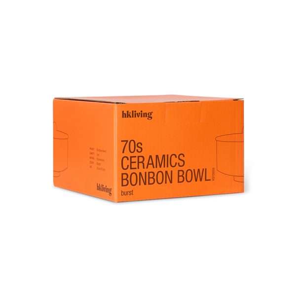 70s ceramics bonbon bowl – voorraadpot – burst - Afbeelding 3