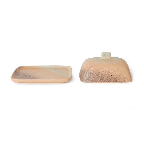 70s ceramics butter dish - botervloot - breeze - Afbeelding 3