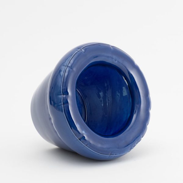 Pierre – bloempot – indigo gloss - Afbeelding 2