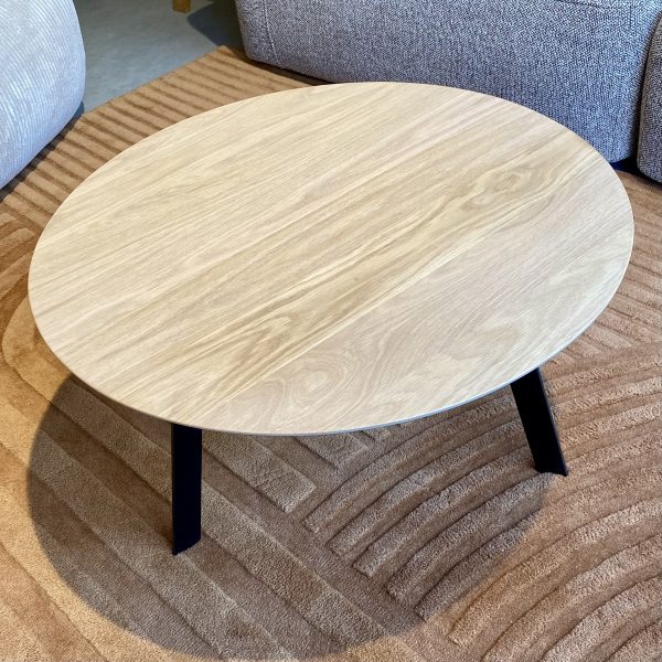 New co coffee table 70 rond - salontafel - black/oak - Afbeelding 3