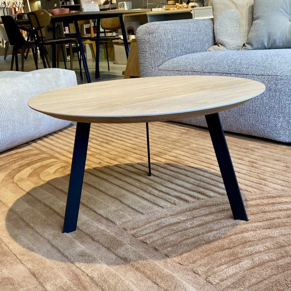 New co coffee table 70 rond - salontafel - black/oak - Afbeelding 2