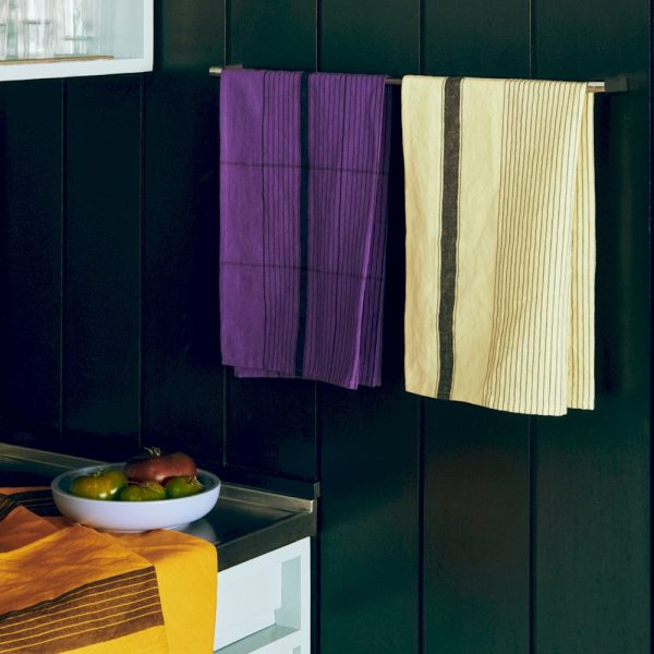 Linear tea towel - theedoek - warm red - Afbeelding 4