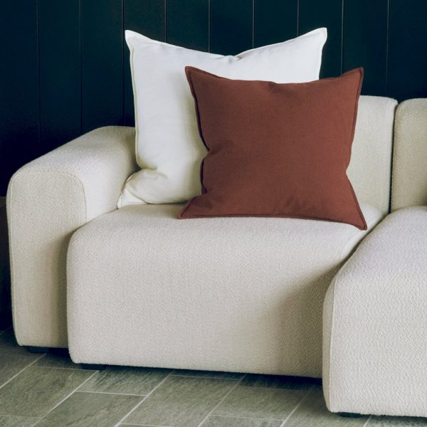 Linen cushion 60x60cm - kussen - lemon yellow - Afbeelding 2
