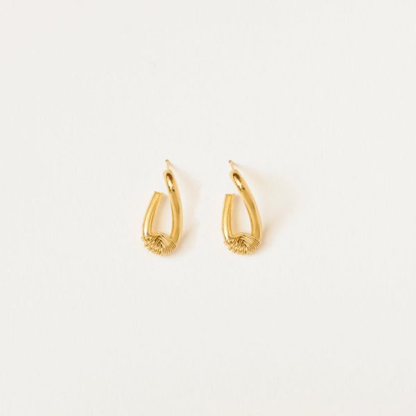 Boucles d'oreilles Hiro ovales - oorbellen - doré - Afbeelding 2